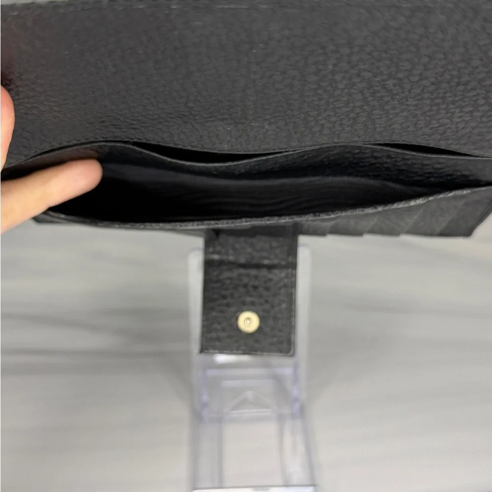 Gucci Black Leather Horsebit Long Wallet With Gold Hardware | Full Inclusion - Picture 11 of 12